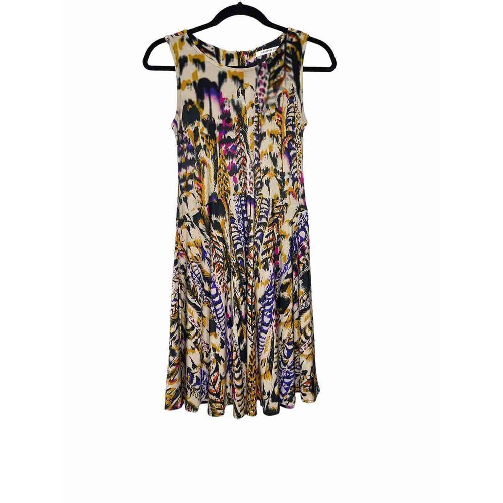 COLLECTIVE‎ Concepts|Sleeveless Abstract Watercolor Print Dress Size XS
